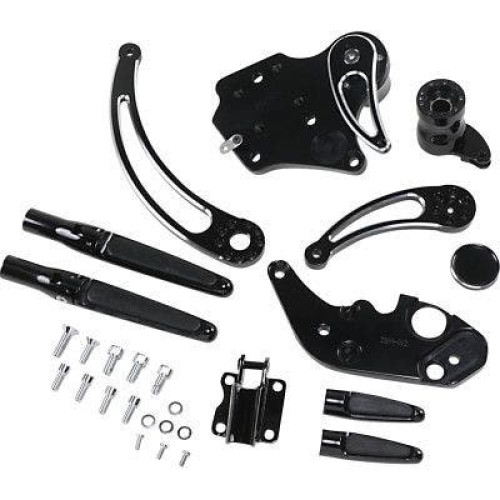 PartzBiz HD: 4415139-Hawg Halters HHI FCK-F14AE-FR-SE Black Forward Control Kit w/ Pegs H-D FLH 14-Up PartzBiz HD: 4415139-Hawg Halters HHI FCK-F14AE-FR-SE Black Forward Control Kit w/ Pegs H-D FLH 14-Up