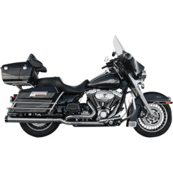 PartzBiz HD DS18020277 - Bassani 11415A Chrome True Dual Down Under Headers Headpipes Harley FLH 09-16
