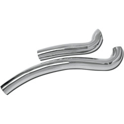 PartzBiz HD ds18610597 - Bassani Chrome Radial Sweepers Heat Shields for Harley Sportster 86-03 | HS-XL-FF12