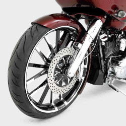 PartzBiz HD HHI-49FLADB-25M-C - HHI Hawg Halters Bomber Chrome 49mm Dual Disc ABS Lower Fork Legs Harley 14-up PartzBiz HD HHI-49FLADB-25M-C - HHI Hawg Halters Bomber Chrome 49mm Dual Disc ABS Lower Fork Legs Harley 14-up