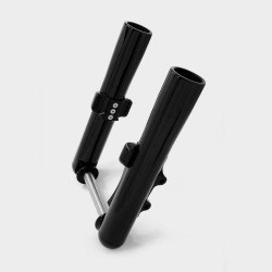 PartzBiz HD HHI-49FLDB-25M-C - HHI Hawg Halters Bomber Chrome 49mm Dual Disc NON ABS Lower Fork Legs Harley 14-up PartzBiz HD HHI-49FLDB-25M-C - HHI Hawg Halters Bomber Chrome 49mm Dual Disc NON ABS Lower Fork Legs Harley 14-up