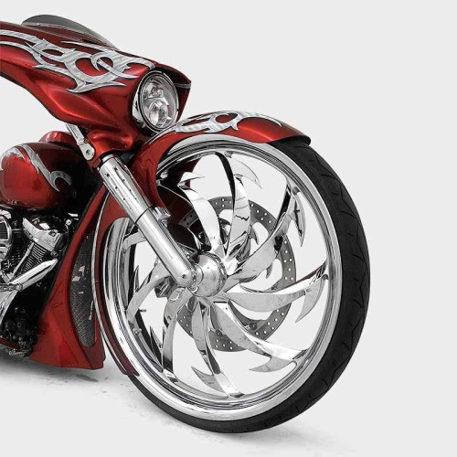 PartzBiz HD: 4414919-HHI Hawg Halters Bomber Chrome 49 มม.แผ่นเดียว NON ABS ขาส้อมล่าง Harley 14-up PartzBiz HD: 4414919-HHI Hawg Halters Bomber Chrome 49 มม.แผ่นเดียว NON ABS ขาส้อมล่าง Harley 14-up