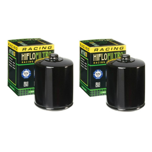 PartzBiz HD: 4414900-HiFloFiltro HF171BRC กรองน้ำมันประสิทธิภาพสูงสีดำคู่ 99-18 Harley รุ่น 0712-0436 07120436 141171 63731-99