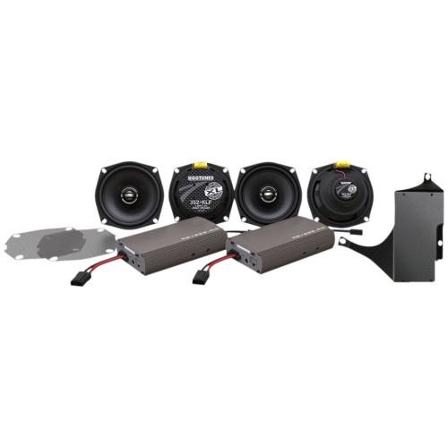 PartzBiz HD: 4414848-Hogtunes ชุดแอมป์ 450 วัตต์และลำโพง 4 ตัว XL Series Harley Road & Tri Glide 11-13 PartzBiz HD: 4414848-Hogtunes ชุดแอมป์ 450 วัตต์และลำโพง 4 ตัว XL Series Harley Road & Tri Glide 11-13