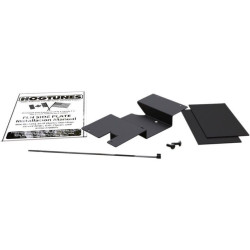 PartzBiz HD DS44050531 - Hogtunes เครื่องขยายเสียงด้านข้างแผ่นยึดชุด 14-19 Harley Street Glide FLH วงเล็บ Mount relocation เครื่องขยายเสียงรถจักรยานยนต์ระบบอัพเกรด 4405-0531 FLHSIDEPLT-RM