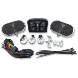 PartzBiz HD DS44050340 - Hogtunes Universal Handlebar Audio Speakers Bluetooth Kit for Harley or Metric | MA4-BT PartzBiz HD DS44050340 - Hogtunes Universal Handlebar Audio Speakers Bluetooth Kit for Harley or Metric | MA4-BT