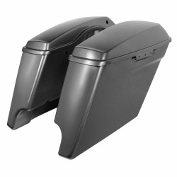 PartzBiz HD HW151010 - Hogworkz 4 ” Stretched Dual Saddlebags พร้อมฝาปิด Harley '14-'18 FLH Charcoal Pearl | HW151010 PartzBiz HD HW151010 - Hogworkz 4 ” Stretched Dual Saddlebags พร้อมฝาปิด Harley '14-'18 FLH Charcoal Pearl | HW151010