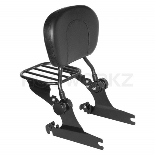 PartzBiz HD: 4414738-Hogworkz แร็ควางสัมภาระ Sissy Bar ที่ถอดออกได้ง่ายสีดำ Harley Softail 00-17 PartzBiz HD: 4414738-Hogworkz แร็ควางสัมภาระ Sissy Bar ที่ถอดออกได้ง่ายสีดำ Harley Softail 00-17