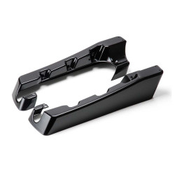 PartzBiz HD HW105150 - Hogworkz Harley 3 ” กระเป๋าข้าง Extensions '93-'13 CVO Dual Exhaust Vivid Black | HW105150