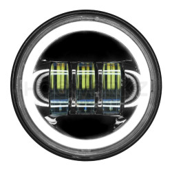 PartzBiz HD HW195206 - Hogworkz Harley Blackout 4.5" LED HaloMaker Auxiliary Passing Lamps 94-19 HW195206 PartzBiz HD HW195206 - Hogworkz Harley Blackout 4.5" LED HaloMaker Auxiliary Passing Lamps 94-19 HW195206