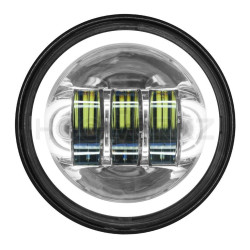 PartzBiz HD HW195205 - Hogworkz Harley Chrome 4.5” LED HaloMaker โคมไฟส่องเสริม 94-19 HW195205