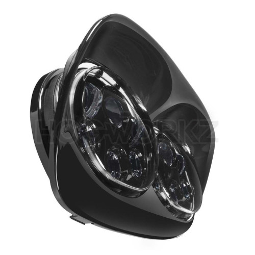 PartzBiz HD: 4414658-Hogworkz Harley Road Glide Dual 5 3/4" Blackout LED Daymaker Style Headlight PartzBiz HD: 4414658-Hogworkz Harley Road Glide Dual 5 3/4" Blackout LED Daymaker Style Headlight