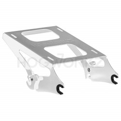PartzBiz HD HW157115 - Hogworkz Harley Touring '09-'17 Chrome Detachable Two-Up Tour Pack Pak Mount | HW157115