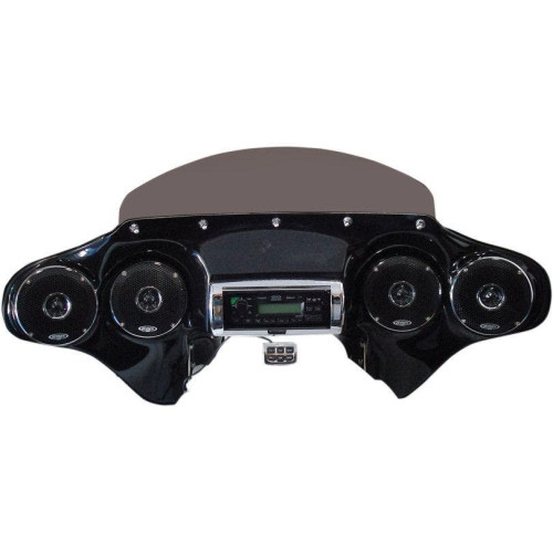 PartzBiz HD: 4414544-Hoppe HDF-RK-QZ-CHRHC Black Quadzilla 4 5" Speaker w/ Stereo Receiver FLHR 94-18 | HDF-RK-QZ-CHRHC PartzBiz HD: 4414544-Hoppe HDF-RK-QZ-CHRHC Black Quadzilla 4 5" Speaker w/ Stereo Receiver FLHR 94-18 | HDF-RK-QZ-CHRHC