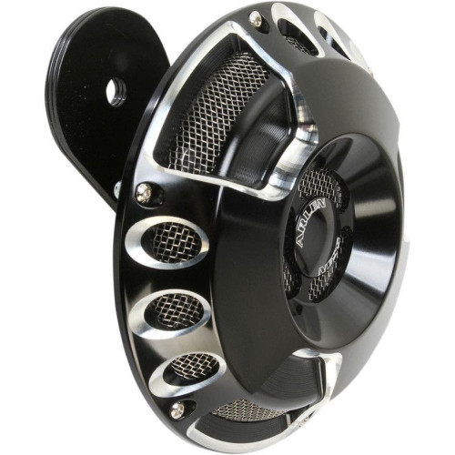 PartzBiz HD: 4414496-Arlen Ness Deep Cut Gloss Black 110db Horn สำหรับ Harley 91-15 Sportster XL รุ่น | 70-214 PartzBiz HD: 4414496-Arlen Ness Deep Cut Gloss Black 110db Horn สำหรับ Harley 91-15 Sportster XL รุ่น | 70-214