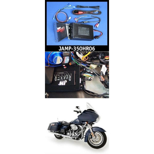 PartzBiz HD: 4414380-J&M ROKKER XXR 350 วัตต์ 2-Channel Amplifier Kit 06-13 Harley Road Glide FLTR | แจมป์-330HR06