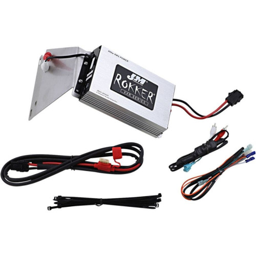 PartzBiz HD: 4414388-J&M ROKKER XXR 400W 2-Channel Amplifier Install Kit Harley Road Glide 06-13 PartzBiz HD: 4414388-J&M ROKKER XXR 400W 2-Channel Amplifier Install Kit Harley Road Glide 06-13