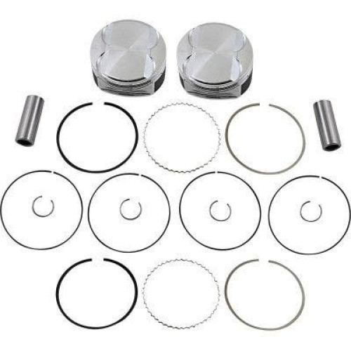 PartzBiz HD: 4414303-JE Pistons 370245 Dome 4.125" 117ci Big Bore Piston Set Harley M8 17-Up best new engine motor performance upgrade forged touring bagger dresser softail dyna motorcycle replacement big bore PartzBiz HD: 4414303-JE Pistons 370245 Dome 4.125" 117ci Big Bore Piston Set Harley M8 17-Up best new engine motor performance upgrade forged touring bagger dresser softail dyna motorcycle replacement big bore