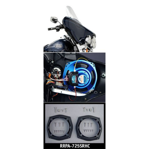 PartzBiz HD: 4414059-J&M 7.25” Speaker Adapter Rings สำหรับ Harley-Davidson Classic (Batwing) Fairing 1998-2013 | RRPA-725SRHC PartzBiz HD: 4414059-J&M 7.25” Speaker Adapter Rings สำหรับ Harley-Davidson Classic (Batwing) Fairing 1998-2013 | RRPA-725SRHC