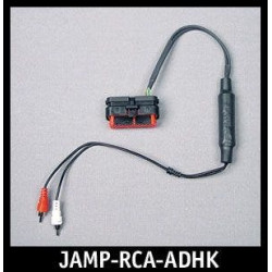 PartzBiz HD JAMP-RCA-ADHK - J&M ชุดสายรัดแอมป์อินพุต Rca แบบแยกสำหรับวิทยุ Harley Hk ด้านหลัง JAMP-RCA-ADHK