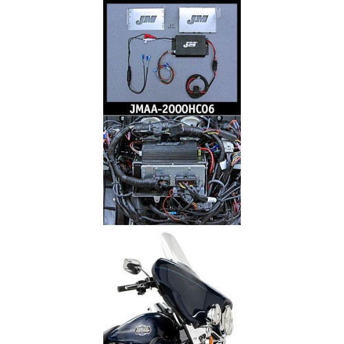 PartzBiz HD: 4414066-J&M JMAA-2000HC06 Performance Series 200w 2-CH Amp Kit 06-13 Harley Batwing Touring Dresser Bagger | เจเอ็มเอเอ-1800HC06 PartzBiz HD: 4414066-J&M JMAA-2000HC06 Performance Series 200w 2-CH Amp Kit 06-13 Harley Batwing Touring Dresser Bagger | เจเอ็มเอเอ-1800HC06