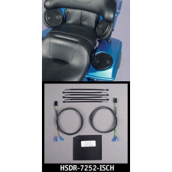 PartzBiz HD HSDR-7252-ISCH - J&M REAR Speaker In-Series Wiring kit 06-13 Harley พร้อม Pods & Bags Speakers | HSDR-7252-ISCH