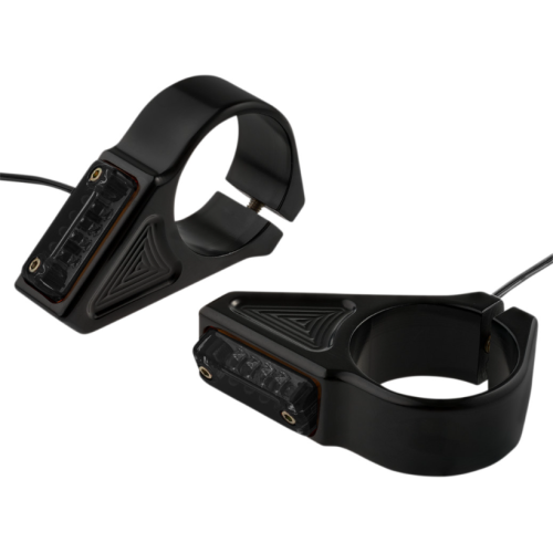 PartzBiz HD: 4414013-Joker Machine 05-303-1 Black Marker Lights Turn Signal 39mm Forks Amber LED PartzBiz HD: 4414013-Joker Machine 05-303-1 Black Marker Lights Turn Signal 39mm Forks Amber LED