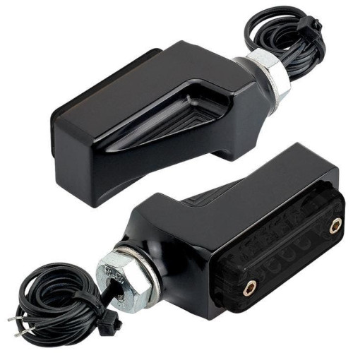 PartzBiz HD: 4414015-Joker Machine 05-311-1A Black Billet Turn Signals Amber LED Smoke Lens PartzBiz HD: 4414015-Joker Machine 05-311-1A Black Billet Turn Signals Amber LED Smoke Lens