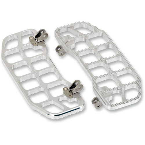 PartzBiz HD: 4413928-Joker Machine Raw Aluminum Serrated Floorboards for Harley FL Touring / Softail - 08-640-1 PartzBiz HD: 4413928-Joker Machine Raw Aluminum Serrated Floorboards for Harley FL Touring / Softail - 08-640-1