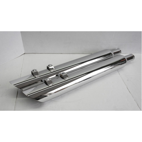 PartzBiz HD: 4413938-Jones Exhaust Full Boar Slash Down Slip-On Muffler No Baffle Harley FLH 2017 | JAC31230MC-17 PartzBiz HD: 4413938-Jones Exhaust Full Boar Slash Down Slip-On Muffler No Baffle Harley FLH 2017 | JAC31230MC-17