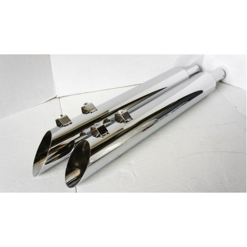 PartzBiz HD: 4413942-ท่อไอเสีย Jones Full Boar Slash Up Slip-On Muffler 2.5” Baffle Harley FLH 95-16 | JAC3123MCRV250 PartzBiz HD: 4413942-ท่อไอเสีย Jones Full Boar Slash Up Slip-On Muffler 2.5” Baffle Harley FLH 95-16 | JAC3123MCRV250