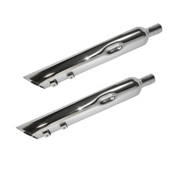 PartzBiz HD JFB-JAC430MCRV200 - Jones Exhaust JAC430MCRV200 Full Boar Reverse Angle Cut Slip-On Mufflers 2" Baffle 95-16 FLH PartzBiz HD JFB-JAC430MCRV200 - Jones Exhaust JAC430MCRV200 Full Boar Reverse Angle Cut Slip-On Mufflers 2" Baffle 95-16 FLH