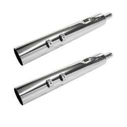 PartzBiz HD JFB-JPT430MC - ท่อไอเสีย Jones JPT430MC Full Boar Straight Cut Slip-On Mufflers No Baffle 95-16 FLH PartzBiz HD JFB-JPT430MC - ท่อไอเสีย Jones JPT430MC Full Boar Straight Cut Slip-On Mufflers No Baffle 95-16 FLH