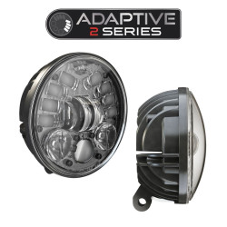 PartzBiz HD JSW-0555111 - JW Speaker 0555111 Black 5.75" Adaptive LED Pedestal Mount Headlight Harley Metric PartzBiz HD JSW-0555111 - JW Speaker 0555111 Black 5.75" Adaptive LED Pedestal Mount Headlight Harley Metric
