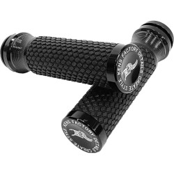 PartzBiz HD WP563-03011 - Kens Factory KFG-02 Black Next Level Grips Type 2 Harley TBW Touring & Softail PartzBiz HD WP563-03011 - Kens Factory KFG-02 Black Next Level Grips Type 2 Harley TBW Touring & Softail