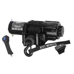 PartzBiz HD TR574638 - KFI SE45-R2 สีดำ 4500lbs มาตรฐาน Stealth Series อลูมิเนียม Winch w/Dash Switch UTV Off-Road Jeep ATV 574638 PartzBiz HD TR574638 - KFI SE45-R2 สีดำ 4500lbs มาตรฐาน Stealth Series อลูมิเนียม Winch w/Dash Switch UTV Off-Road Jeep ATV 574638