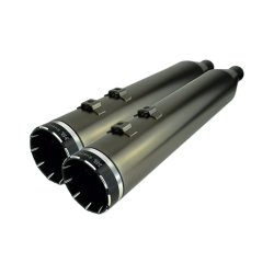 PartzBiz HD DS18011453 - Khrome Werks 202650 HP Plus Smoke Chrome Tracer 4.5 Slip-On Mufflers Harley M8 | 202650 PartzBiz HD DS18011453 - Khrome Werks 202650 HP Plus Smoke Chrome Tracer 4.5 Slip-On Mufflers Harley M8 | 202650