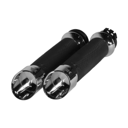 PartzBiz HD DS06302845 - Khrome Werks Avon 500260 Chrome Contour Edge Handlebar Grips Harley Cable Throttle PartzBiz HD DS06302845 - Khrome Werks Avon 500260 Chrome Contour Edge Handlebar Grips Harley Cable Throttle
