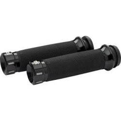 PartzBiz HD DS06303079 - Khrome Werks Avon Contour Klassic Black Hand Grips for Harley Cable Throttle | 500280 PartzBiz HD DS06303079 - Khrome Werks Avon Contour Klassic Black Hand Grips for Harley Cable Throttle | 500280
