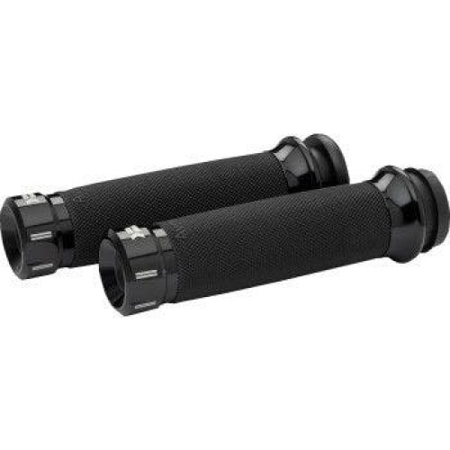 PartzBiz HD: 4413787-Khrome Werks Avon Contour Klassic Black Hand Grips สำหรับ Harley Cable Throttle | 500280 PartzBiz HD: 4413787-Khrome Werks Avon Contour Klassic Black Hand Grips สำหรับ Harley Cable Throttle | 500280
