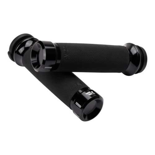PartzBiz HD: 4413788-Khrome Werks Avon Contour Klassic Black Hand Grips สำหรับ Harley Fly By Wire Throttle | 500180 PartzBiz HD: 4413788-Khrome Werks Avon Contour Klassic Black Hand Grips สำหรับ Harley Fly By Wire Throttle | 500180