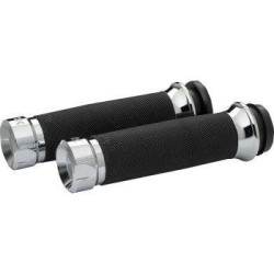 PartzBiz HD DS06303080 - Khrome Werks Avon Contour Klassic Chrome Hand Grips for Harley Cable Throttle | 500285 PartzBiz HD DS06303080 - Khrome Werks Avon Contour Klassic Chrome Hand Grips for Harley Cable Throttle | 500285