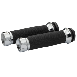 PartzBiz HD DS06303076 - Khrome Werks Avon Contour Klassic Chrome Hand Grips for Harley Fly By Wire Throttle | 500185 PartzBiz HD DS06303076 - Khrome Werks Avon Contour Klassic Chrome Hand Grips for Harley Fly By Wire Throttle | 500185
