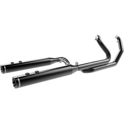 PartzBiz HD DS18001963 - Khrome Werks Black 2 Into 2 Full System Exhaust Stepped Header w/ Crossover | 200830 PartzBiz HD DS18001963 - Khrome Werks Black 2 Into 2 Full System Exhaust Stepped Header w/ Crossover | 200830