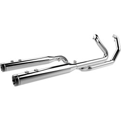 PartzBiz HD DS18001959 - Khrome Werks Chrome 2 Into 2 Full System Exhaust Stepped Header w/ Crossover | 200630 PartzBiz HD DS18001959 - Khrome Werks Chrome 2 Into 2 Full System Exhaust Stepped Header w/ Crossover | 200630