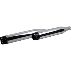 PartzBiz HD DS18011471 - Khrome Werks Chrome 3.5" Softail Slip-On Muffler Harley Milwaukee 8 FLHC FLDE | 202520