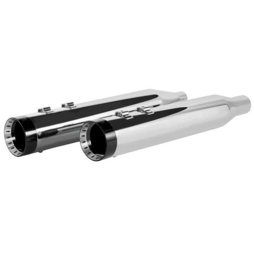 PartzBiz HD: 4413755-Khrome Werks Chrome 4.5” HP-Plus Slip-Ons Turbine Contrast Tip Harley M8 FLH 17+ | 202770 PartzBiz HD: 4413755-Khrome Werks Chrome 4.5” HP-Plus Slip-Ons Turbine Contrast Tip Harley M8 FLH 17+ | 202770