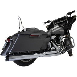 PartzBiz HD DS18002512 - Khrome Werks Chrome 4.5" Outlaw 2-1 Exhaust System Harley Touring 09-16 No Tip | 200780