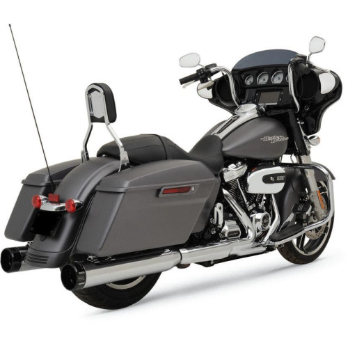 PartzBiz HD: 4413720-Khrome Werks Chrome w/ Black Tips 4.5” HP Plus Slip Mufflers Harley M8 FLH 2017 | 202725 PartzBiz HD: 4413720-Khrome Werks Chrome w/ Black Tips 4.5” HP Plus Slip Mufflers Harley M8 FLH 2017 | 202725