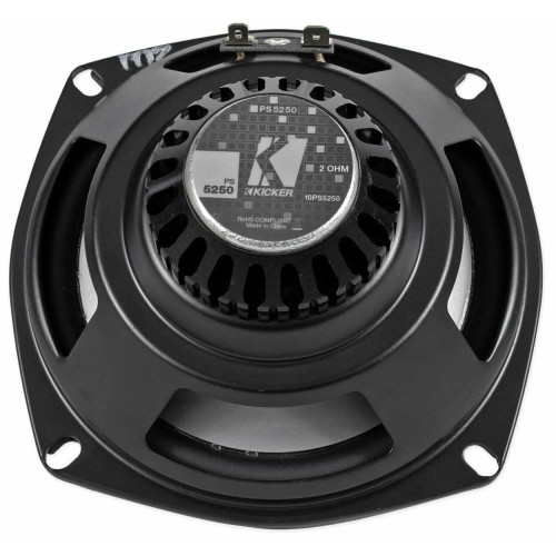 PartzBiz HD: 4413678-Kicker 10PS5250 5.25” ลำโพงแฟริ่งมอเตอร์ไซค์โคแอกเซียลกันน้ำ 2 โอห์ม 50 วัตต์ระบบเสียงลำโพงเสียงวิทยุสเตอริโออัพเกรดฮาร์เลย์เดวิดสันรถจักรยานยนต์ bagger touring atv 4 ล้อแฮนด์บาร์